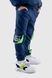 Спортивные штаны для мальчика манжет с принтом Hees 2035 140 см Петроль (2000990162274W)