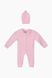 Комбинезон Unisex вязка дитячий Mini Papi 20037 56 см Рожевий (2000989812456D)