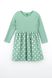 Сукня з візерунком для дівчинки Toontoy 22259 116 см Зелений (2000989638841D)