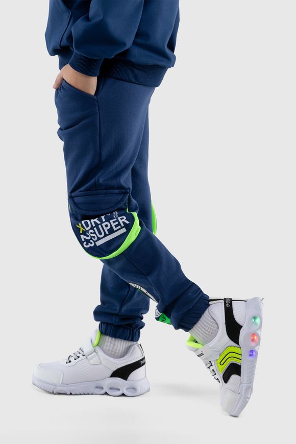 Магазин взуття Спортивні штани для хлопчика манжет з принтом 2035