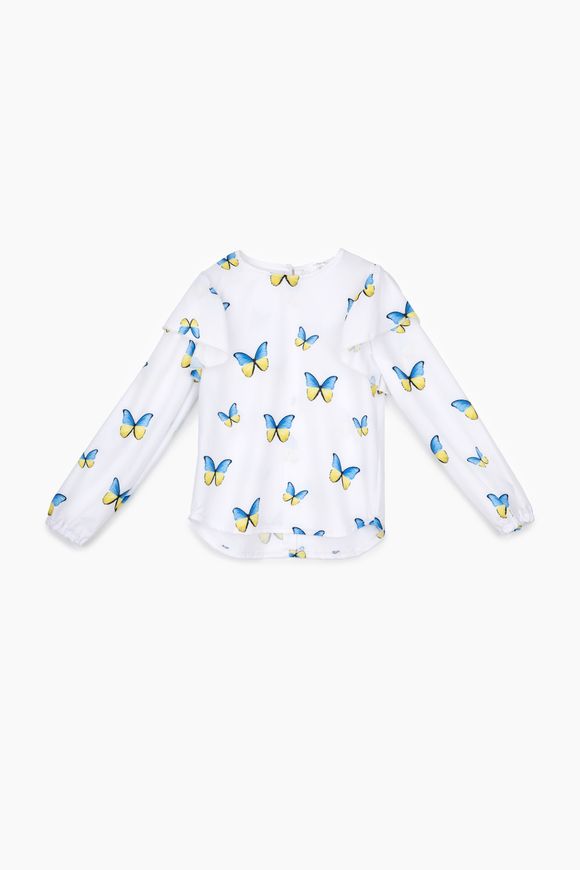 Магазин взуття Блуза з візерунком для дівчинки Метелик