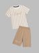 Костюм футболка+шорты для мальчика Baby Show 5187 116 см Бежевый (2000990528124S)