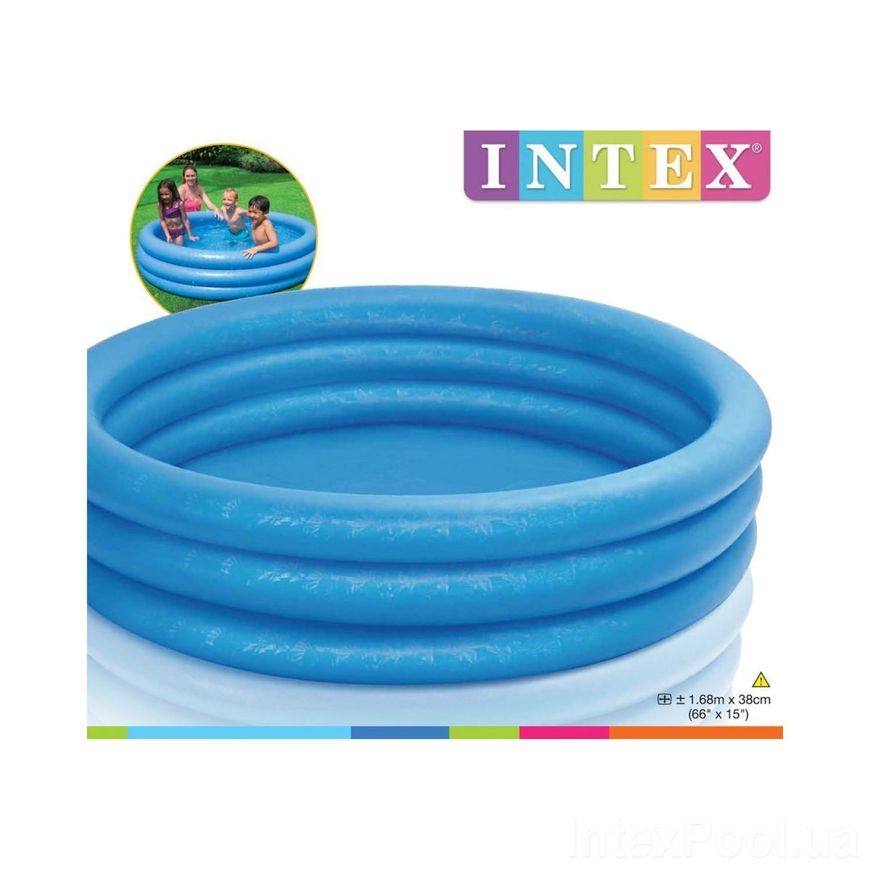 Магазин взуття Дитячий надувний басейн Intex «Синій кристал» (58426) (6903100032015)