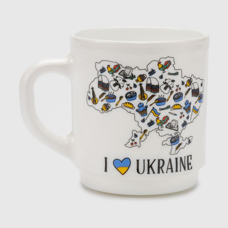 Магазин взуття Чашка в подарунковій упаковці 1104 I Love Ukraine Luminarc