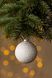 Новорічна куля блискуча Dashuri 8 см Білий (2000904642588)NY