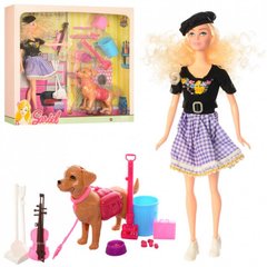 Магазин взуття Лялька-скрипалька "Sariel" з собачкою 7726-A1 (6952002238926)
