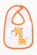 Слюнявчик для малышей Buude 7499 22х32 см Оранжевый (2000989426899)