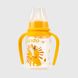 Бутылочка круглая Lindo LI146 с силиконовой соской Желтый (2400570744010)