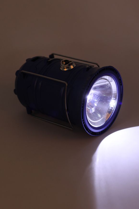 Магазин обуви Кемпинговый LED фонарь, Синий MH-5800T с USB аккумуляторный с солнечной панелью MH-5800T