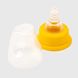 Бутылочка круглая Lindo LI143 с силиконовой соской Желтый (2000990122490)