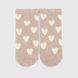 Шкарпетки для дівчинки V&T ШДУ144-024 Сердечка 16-18 Бежевий (2000990201850A)