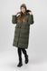Куртка зимова жіноча 8801 One Size Хакі (2000990131089W)