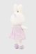 М'яка іграшка Зайчик у сукні JINGRONGWANJU JR62176 Бузковий (2000990385949)