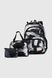 Рюкзак школьный+сумка+кошелек для мальчика 732-5 Черно-серый (2000990630322A)