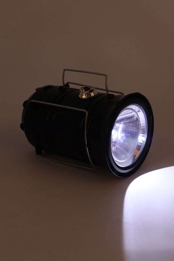 Магазин обуви Кемпинговый LED фонарь, Черный MH-5800T с USB аккумуляторный с солнечной панелью MH-5800T