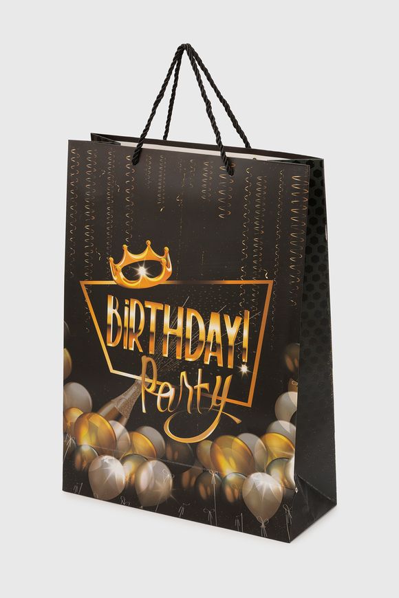 Магазин взуття Подарунковий пакет Happy Birthday КОРОНА HL5243