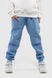Спортивні штани однотонні дитячі AZN 851 170 см Блакитний (2000990215765W)