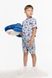 Пижама для мальчика MI & MI WAVES 140 см Серо-синий (2000989708728A)(SN)