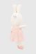 М'яка іграшка Зайчик у сукні JINGRONGWANJU JR62176 Рожевий (2000990385956)