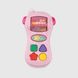 Іграшковий мобільний телефон QX-91175E/9E 18.2 х 6 х 12.6 Рожевий (2000990065162)