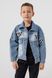 Куртка джинсова для хлопчика 6802 164 см Синій (2000990306920D)