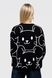 Світшот з принтом для дівчинки MAGO T712 158 см Чорний (2000990182128D)