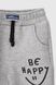 Спортивные штаны для мальчика манжет с принтом Atescan 19805 104 см Серый (2000990208026W)