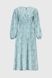Платье с узором женское 2407 S Бирюзовый (2000990450562D)