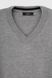 Пуловер однотонний чоловічий FIGO 6976 S Світло-сірий (2000989965169)