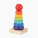 Пирамидка деревянная ZhiDuoWanJu WRG050906 Разноцветный (6952000752400)