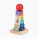 Пирамидка деревянная ZhiDuoWanJu WRG050906 Разноцветный (6952000752400)
