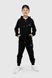 Спортивний костюм (кофта, штани) для хлопчика YESMINA 4269 164 см Чорний (2000989929741D)