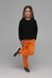 Спортивні штани прямі однотонні для дівчинки SAFARI 60187 134 см Помаранчевий (2000989505938D)