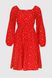 Платье с узором женское 242 42 Красно-белый (2000990461162S)