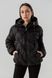 Куртка однотонна жіноча 23826 2XL Чорний (2000990317711D)