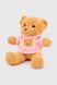 Мягкая игрушка Медвежонок QINLUGONGYIWANJUCHANG QLI6201 Розовый (2002012311431)