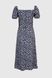 Платье с узором женское 613 52 Синий (2000990461254S)