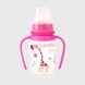 Бутылочка круглая Lindo LI146 с силиконовой соской Розовый (2000990122544)
