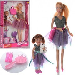 Магазин обуви Кукла DEFA 8304 29 см, с дочкой 13 см, сумка (6903153267013)