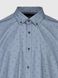 Рубашка классическая с узором мужская Nacar 68031-BB 4XL Джинсовый (2000990414885D)