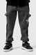Спортивные штаны для мальчика манжет с принтом Atescan 1104 152 см Графитовый (2000990223425W)