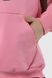 Худи с принтом для девочки Ecrin 4701 128 см Розовый (2000990222169D)