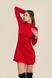 Платье однотонное женское LAWA WTC02350 XL Красный (2000990247421D)(LW)