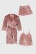 Комплект халат+пижама женский Nicoletta 87130 S Пудровый (2000990389008А)