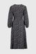 Платье с узором женское 2407 XL Черный (2000990450555D)