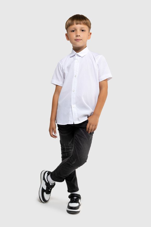 Магазин обуви Рубашка однотонная для мальчика 750