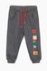 Спортивні штани для хлопчика з принтом Pitiki 1002-17 86 см Сірий (2000989445036)