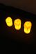 Набор LED свечей 3шт. 264 5х3,5см; 6,5х3,5см; 8х3,5см Молочный (2000989483793)