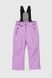 Штани на шлейках для дівчинки D-26 110 см Бузковий (2000989625711W)