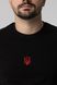 Свитшот мужской ВЦ Герб красный 6XL Черный (2000990164797D)